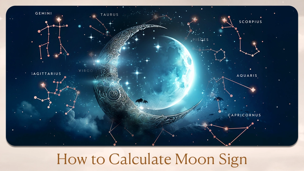 how to calculate moon sign